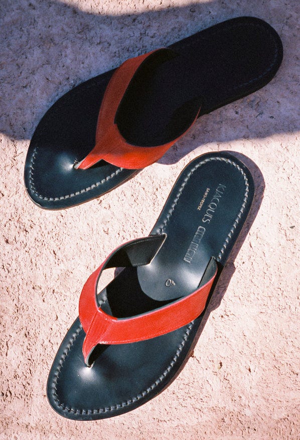 K. Jacques x Ciao Lucia Red Flip Flop