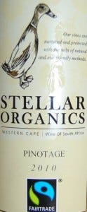 stellar pinotage 2010 stellar pinotage 2010 label