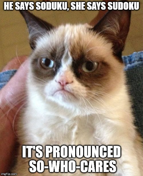 How To Pronounce "Sudoku" - Imgflip