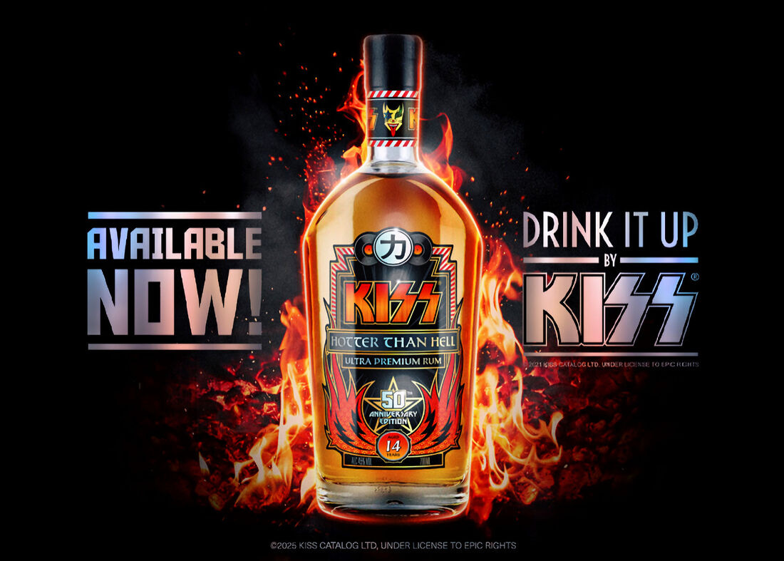 KISS Launch Hotter Than Hell Ultra Premium Rum 50th Anniversary Edition.