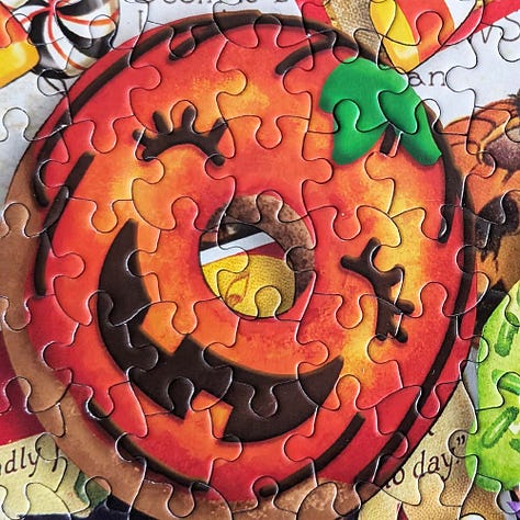White Mountain Trick or Treat Jigsaw Puzzle