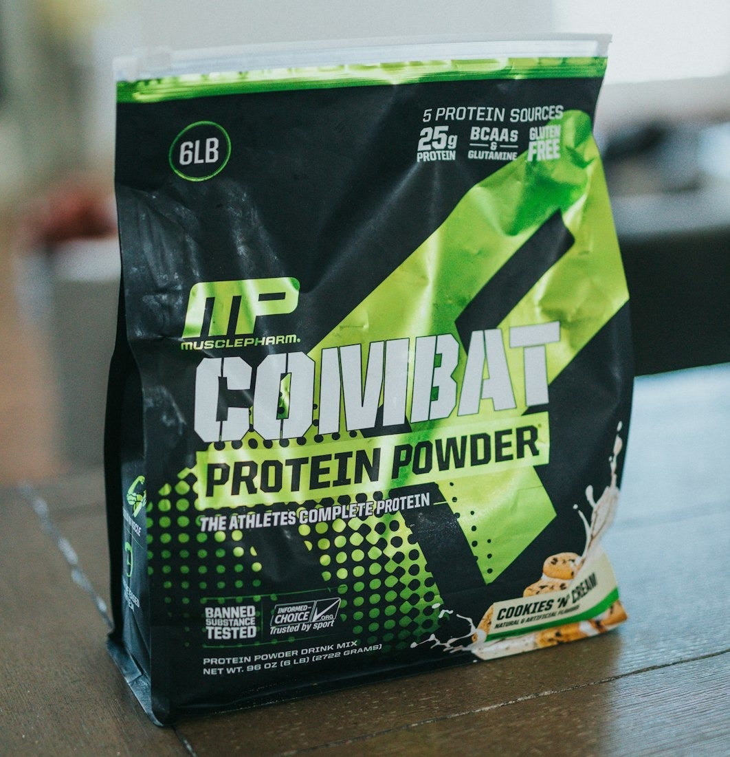 green and black plastic pack