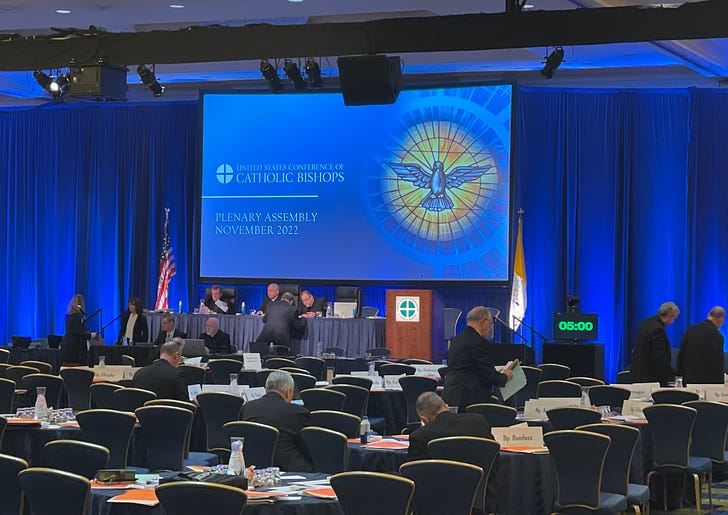U.S. bishops met in Baltimore in Nov. 2022 for the annual plenary assembly of the U.S. bishops' conference. Credit: JD Flynn/Pillar Media.