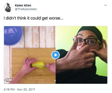 Screenshot of a funny tweet about a potato salad Screenshot of a funny tweet about a potato salad