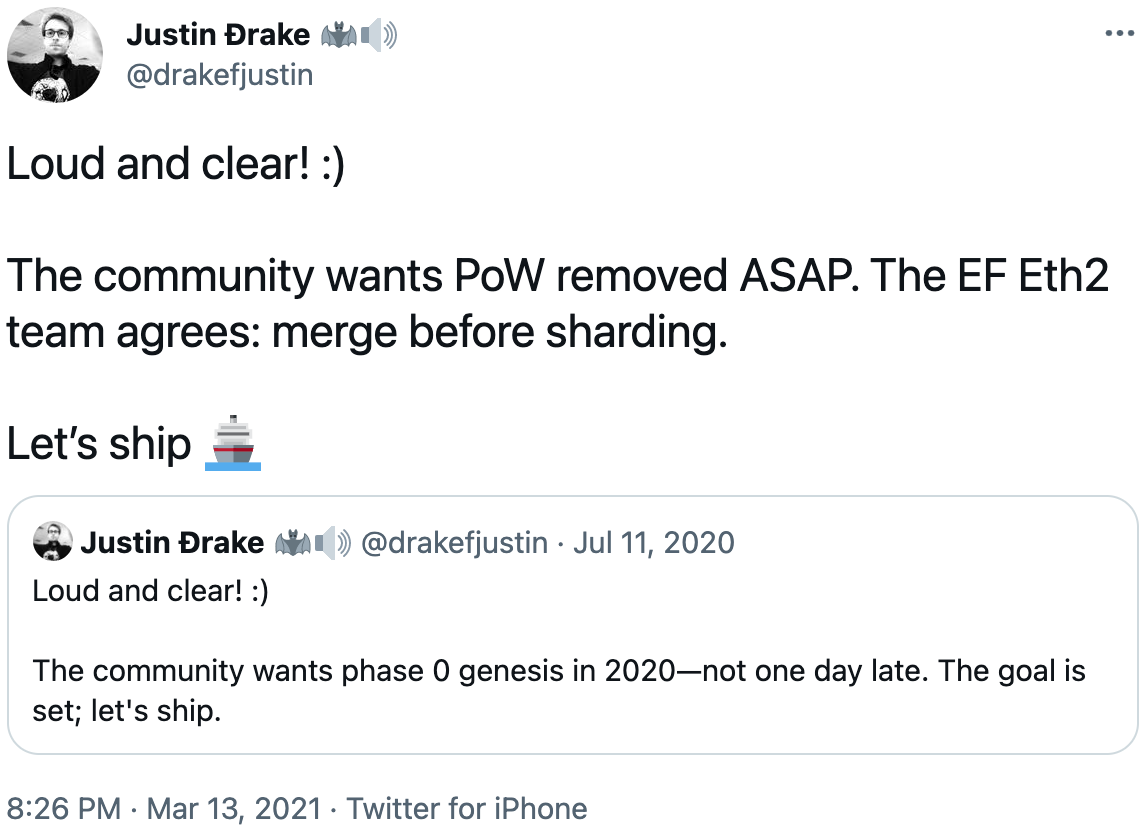 이더리움 2.0과 앞으로 변화 (2021년 7월판) - by Crypto Turtle - 암호거북 소식지