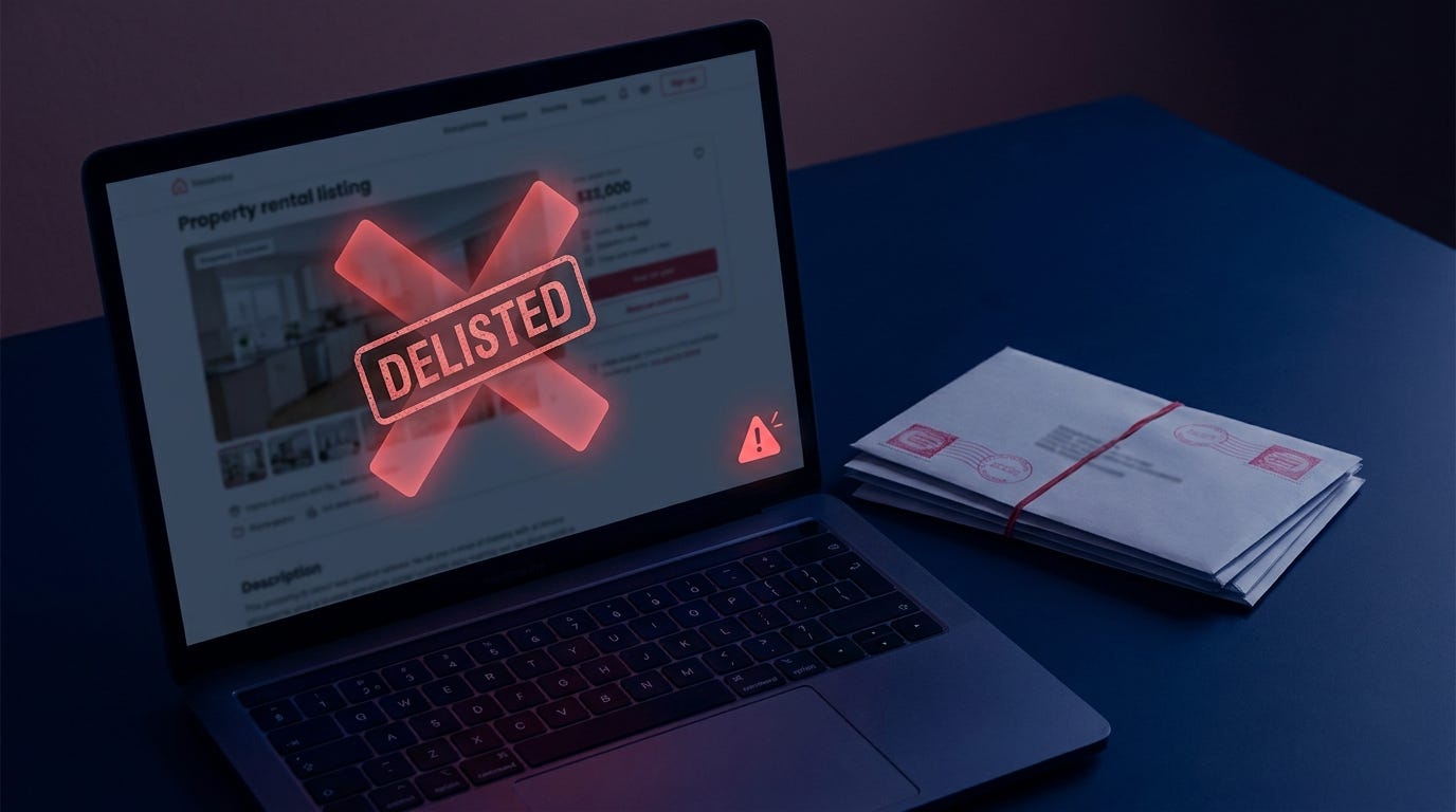 Unregistered, delisted or fined