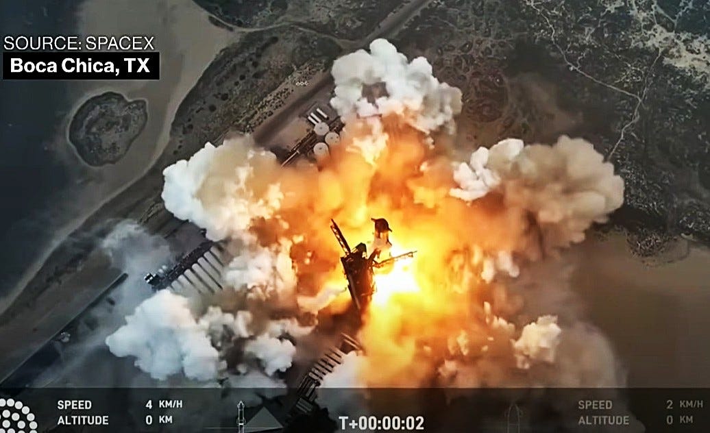 SpaceX: 7th Starship launch fails; booster recovered