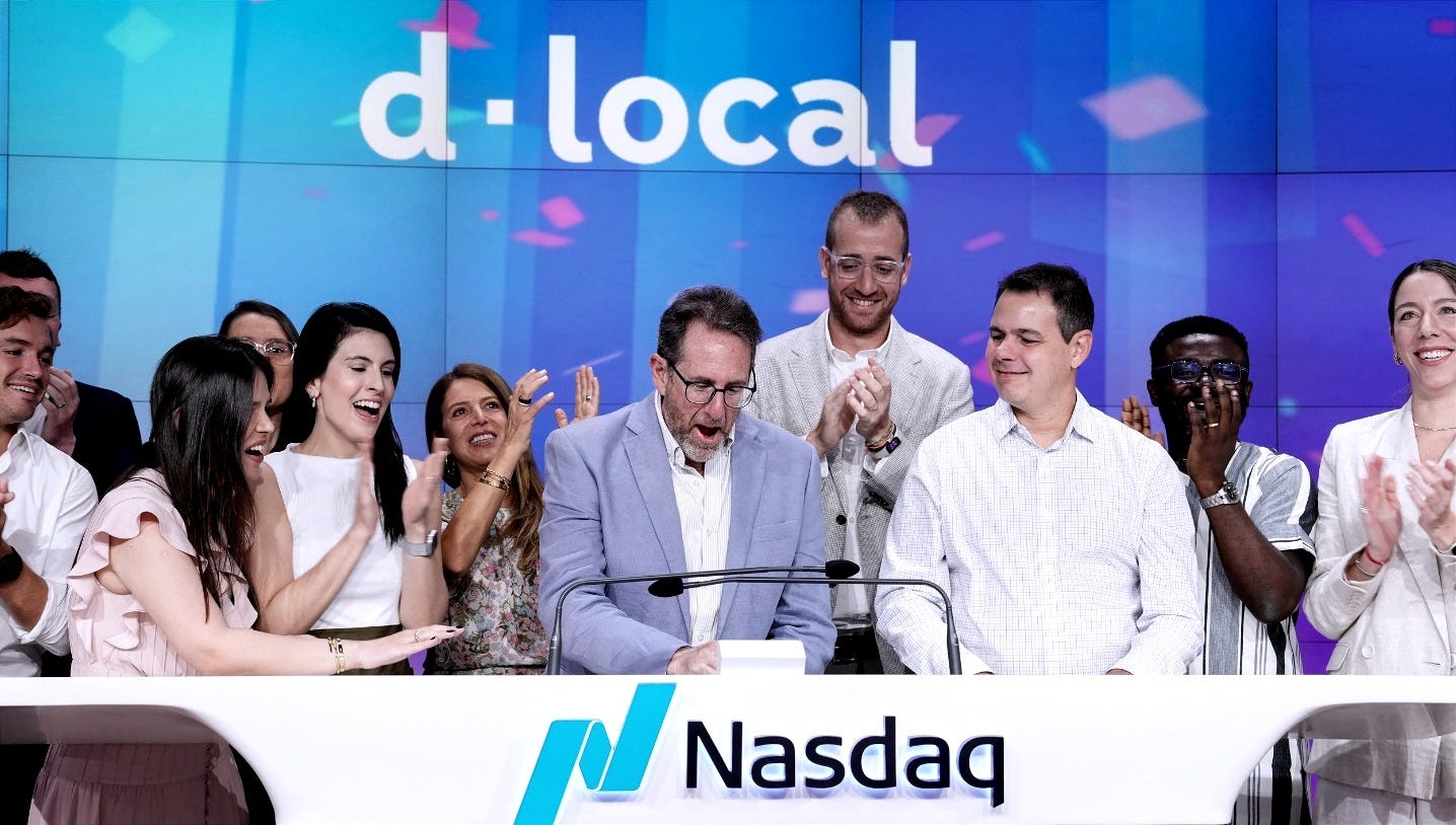 dLocal, listed on the Nasdaq, ticker DLO