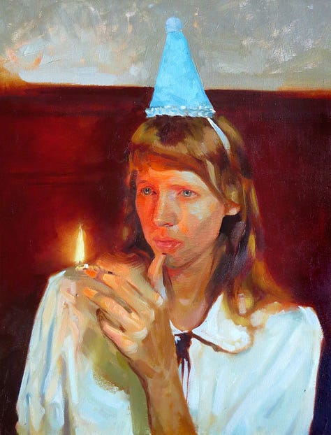 Portraits in oil paint