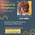 Day 35 of 100 days of community