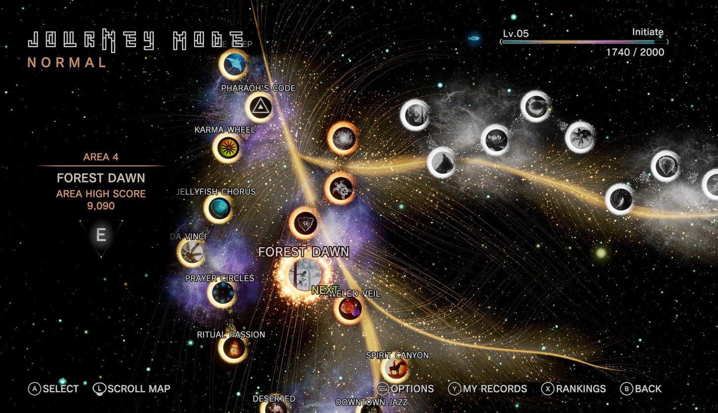Tetris Effect Journey Mode screenshot