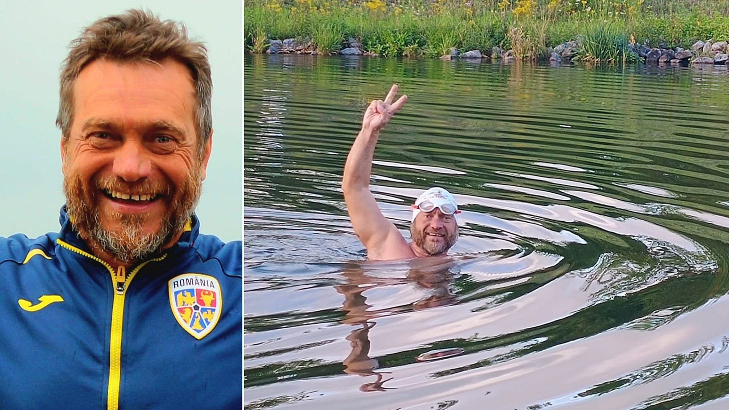 Avram Iancu a traversat înot întreaga Europă, fără costum de neopren Avram Iancu a traversat înot întreaga Europă, fără costum de neopren