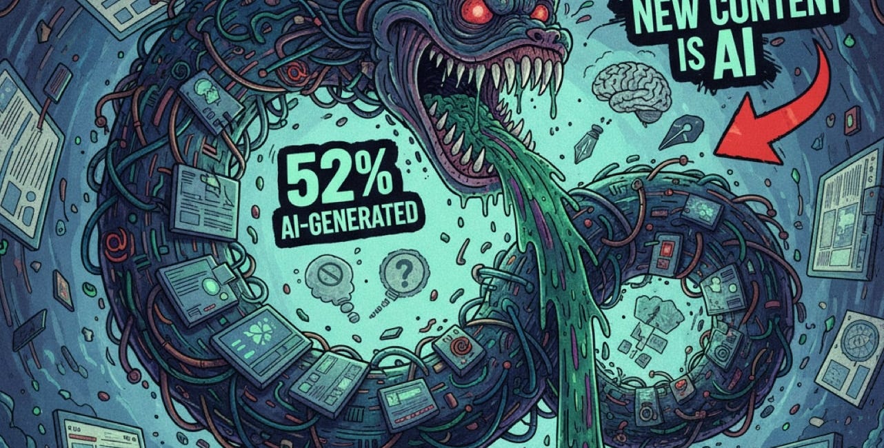 The Ouroboros Engine: Why the Internet is Eating Itself Alive.