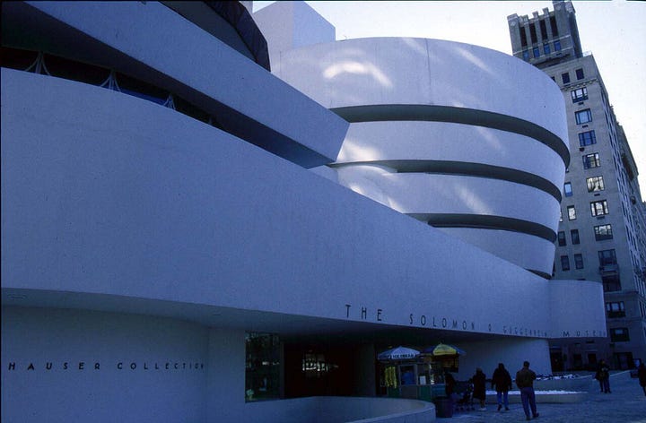 Various views of the Guggenheim exterior and interior