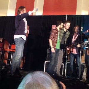 Collaboration - Jensen sings while Jared films