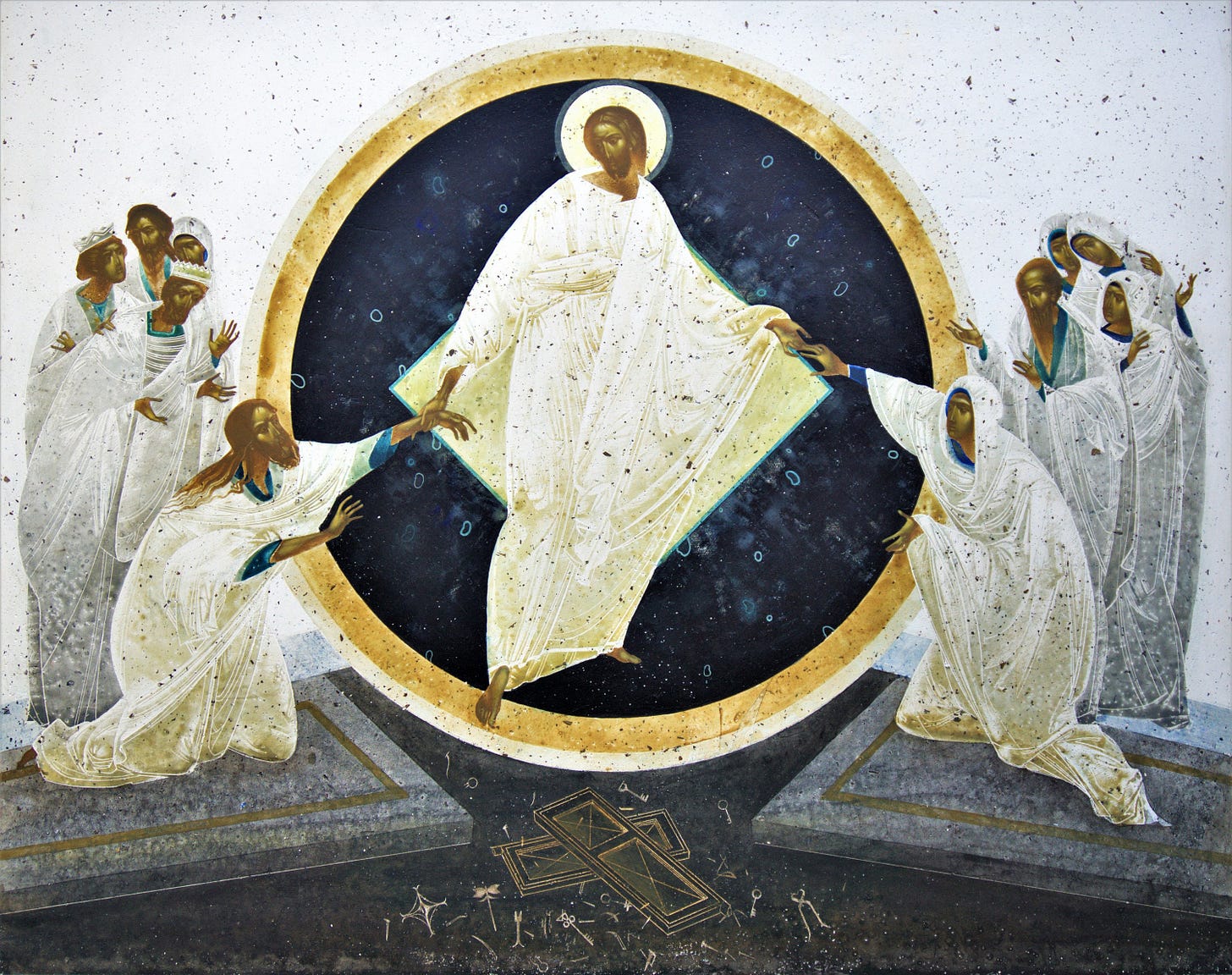 Resurrection, Original Art Print on Natural Canvas and ...