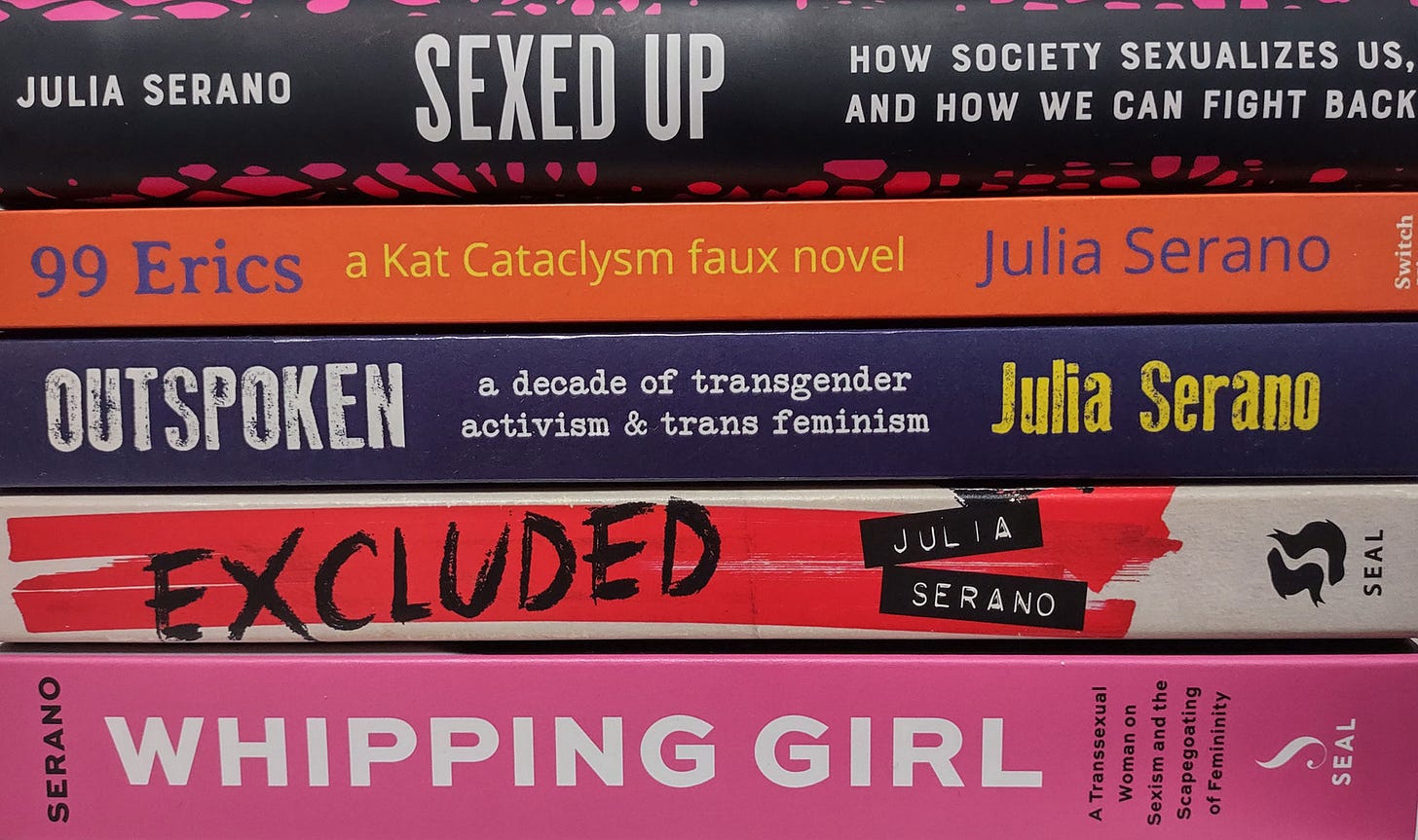 photo of my 5 books stacked upon one another. descriptions of the books can be found in the post.