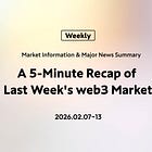 A 5-Minute Recap of Last Week's Web3 Market