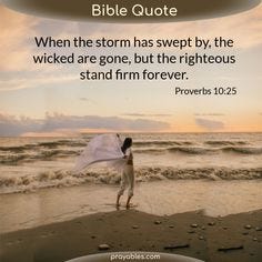 Bible: Proverbs 10:25 - Prayables