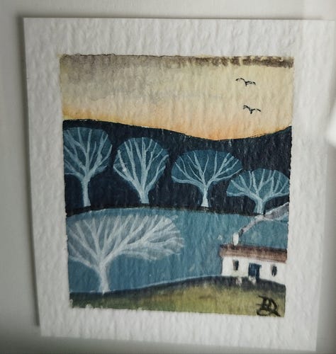 Mini painting, tiny art