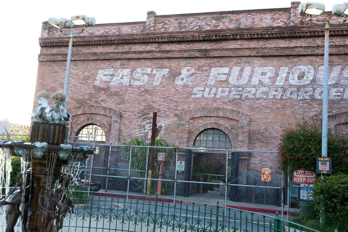 The Fast & Furious: Supercharged building at Universal Studios Florida in 2021. Image: Jesse James via Wikimedia Commons The Fast & Furious: Supercharged building at Universal Studios Florida in 2021. Image: Jesse James via Wikimedia Commons