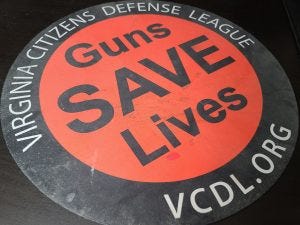 A Virginia Citizens Defense League gun cleaning mat A Virginia Citizens Defense League gun cleaning mat
