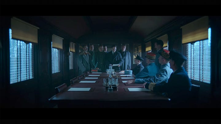Still frames from the film All Quiet on the Western Front