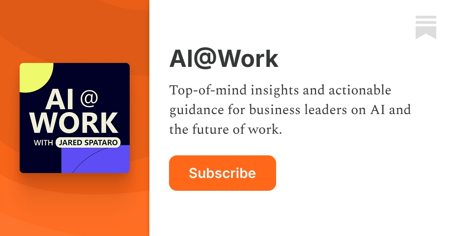 AI@Work | Jared Spataro | Substack