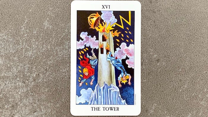 Carta A Torre, do Tarot