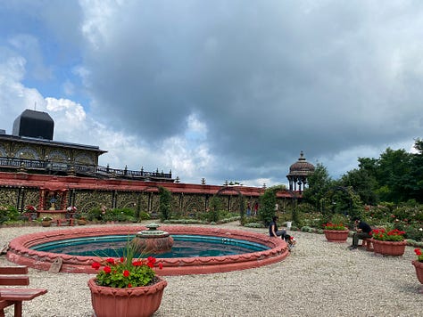 Jill and I rode our motorcycles to Moundsville, WV, home of New Vrindaban and the Palace of Gold