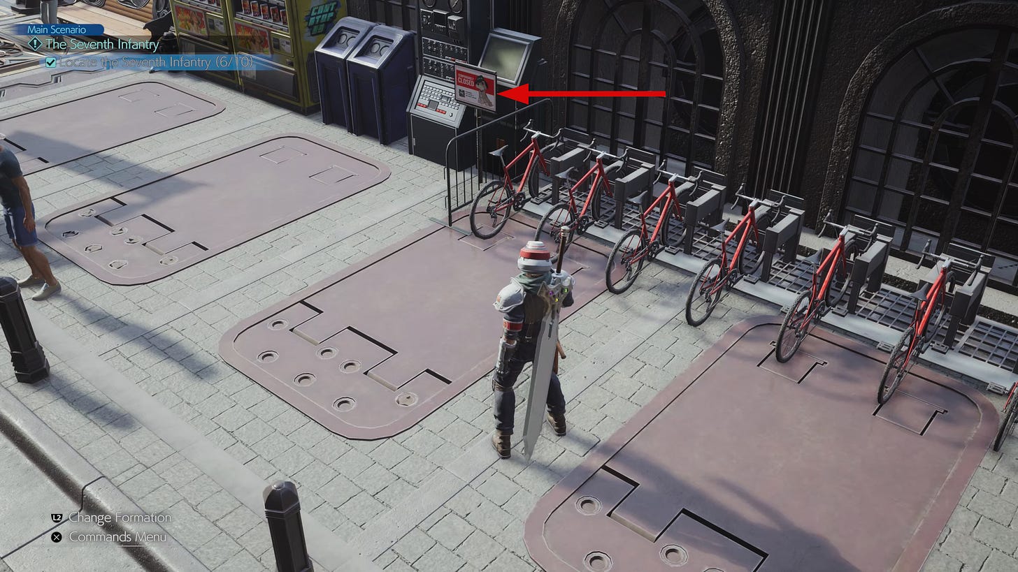 Apologies for the bad quality of the sign. This is the only instance I could find of it in my recordings and I didn't want to grab somebody else's as long as I do have footage of it.