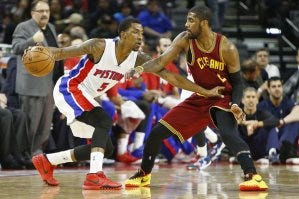 Kentavious Caldwell-Pope will need to play his best defense yet as the Pistons look to beat the Cavaliers. Image: (Mike Mulholland | MLive.com) Kentavious Caldwell-Pope will need to play his best defense yet as the Pistons look to beat the Cavaliers. Image: (Mike Mulholland | MLive.com)