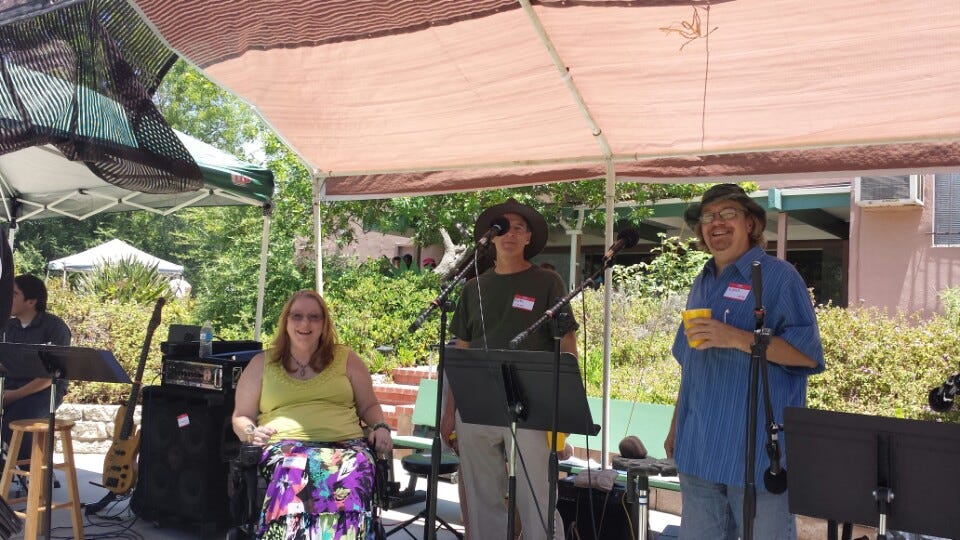 Worship Team at All Church Picnic