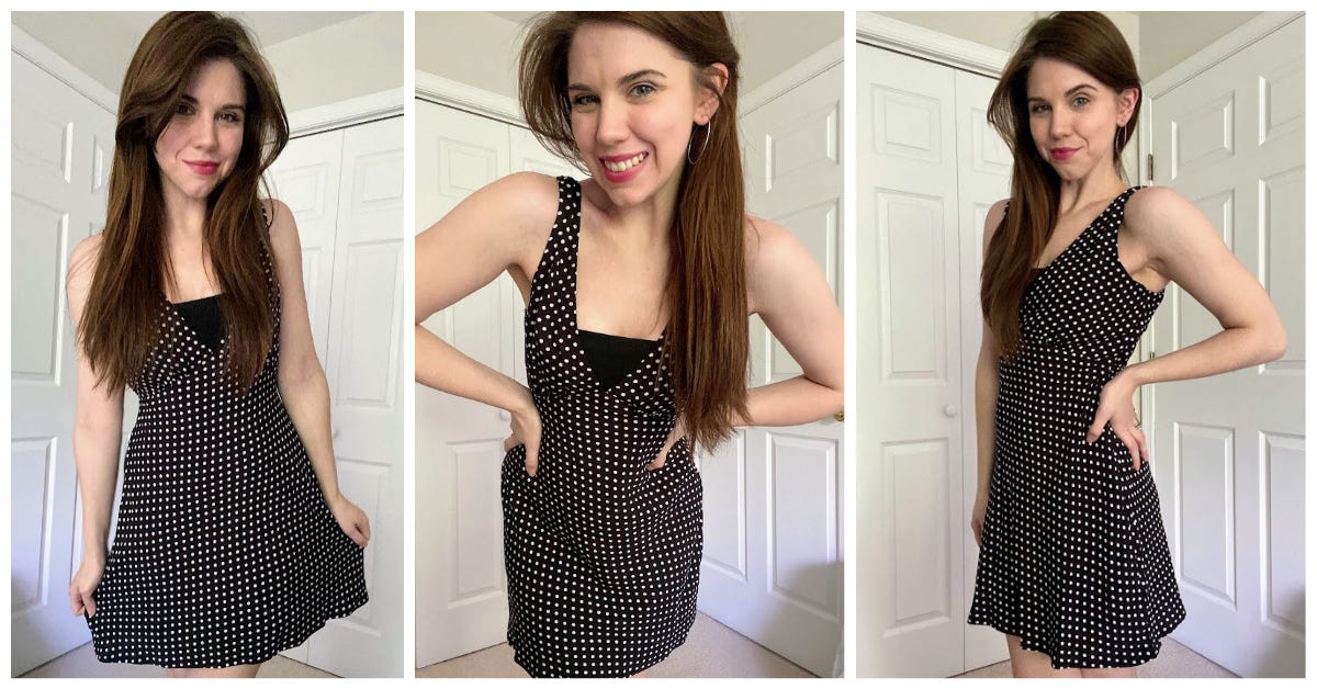 open lace back dress Pokey Maxi Dress Black / White Stripe main image 1