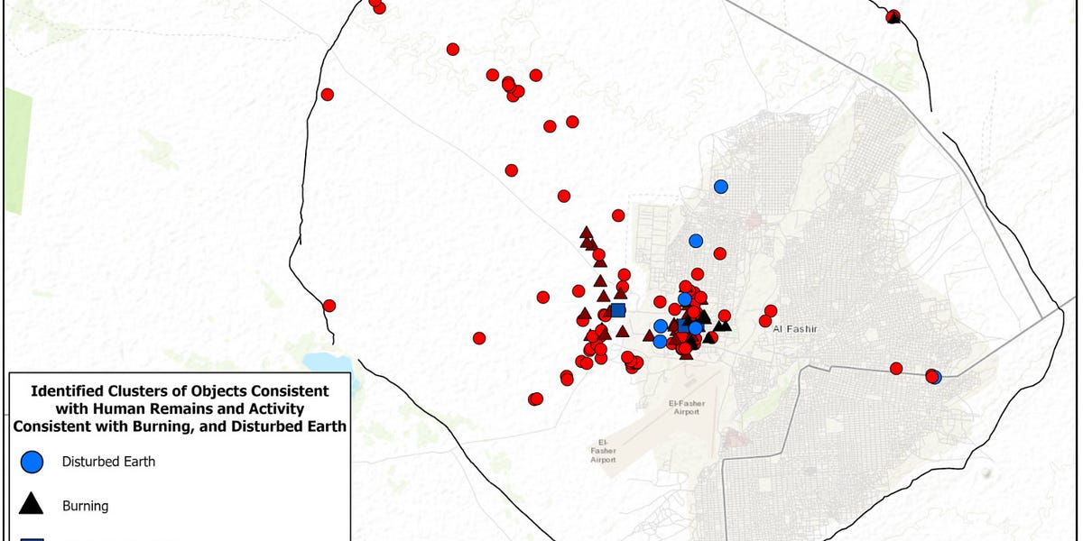Satellite images show RSF burning and burying thousands of bodies to hide mass killings in El-Fasher; Trump orders naval blockade of Venezuela
