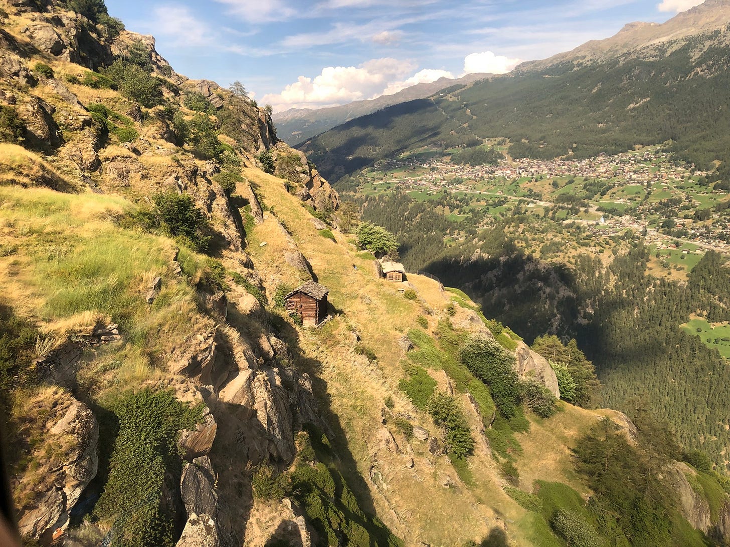 It was a long but gorgeous ride down.