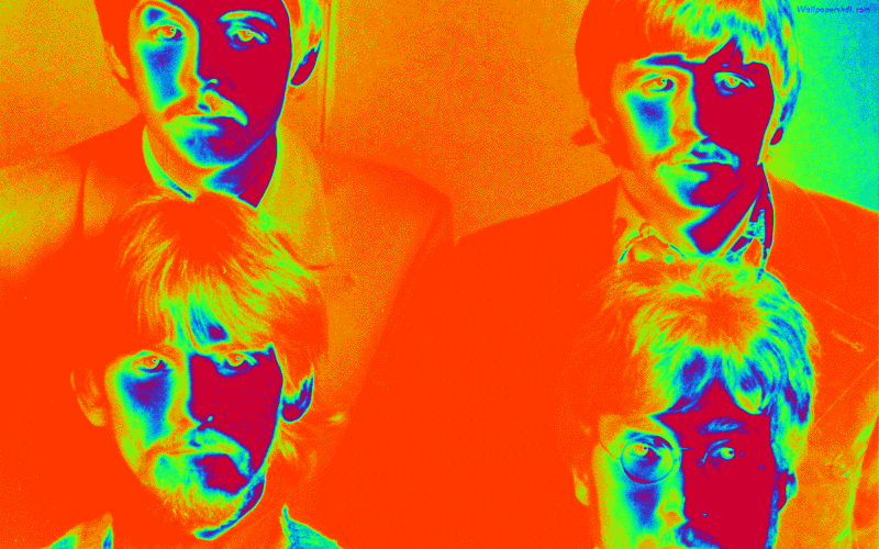 Image result for psychedlic beatles gif