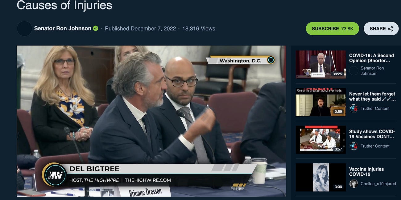 "Oh, You Sweet Summer Child." More Ron Johnson Hearings, More Zoonotic Origins, More Build Back Better