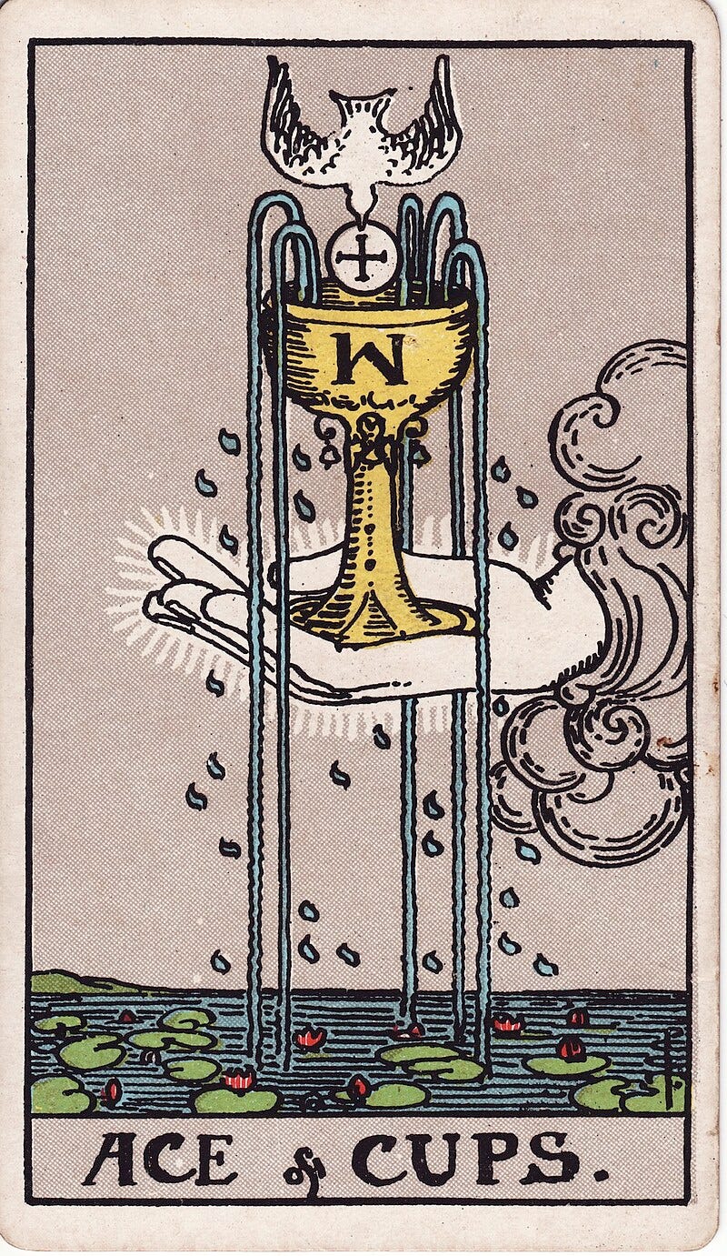 Waite Smith Tarot, Ace of Cups