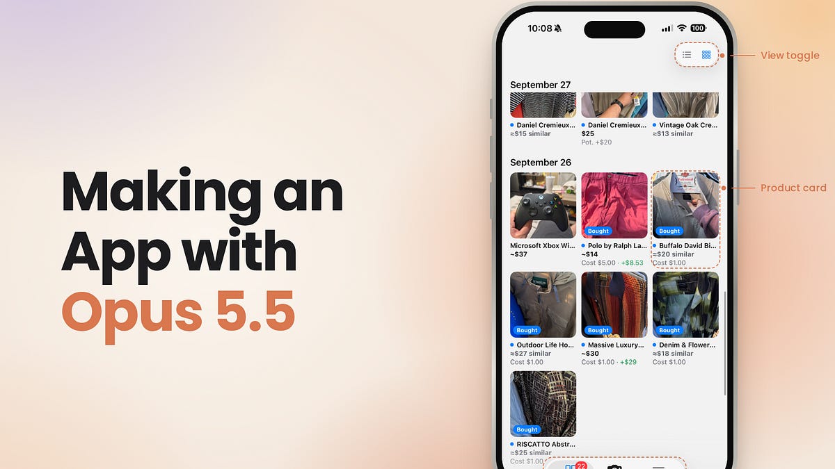 How I Built an iPhone App in Four Days with Opus 5.5
