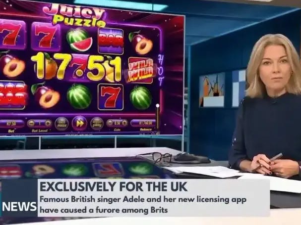 AI deepfake showing presenter Mary Nightingale appearing to promote an app during an ITV News bulletin. AI deepfake showing presenter Mary Nightingale appearing to promote an app during an ITV News bulletin.