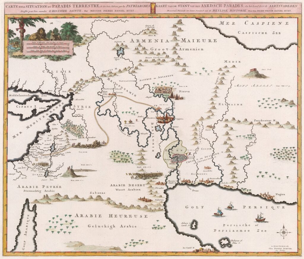 La situación del paraíso en la Tierra (1700) La situación del paraíso en la Tierra (1700)