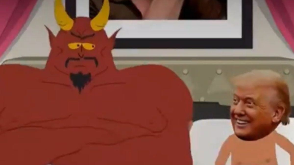 White House slams 'South Park' episode featuring nude Trump in bed with  Satan - India Today