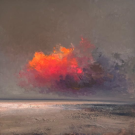 Sunday Cloud, 30 x 30", Oil, © Richard K. Blades Sunday Cloud, 30 x 30", Oil, © Richard K. Blades