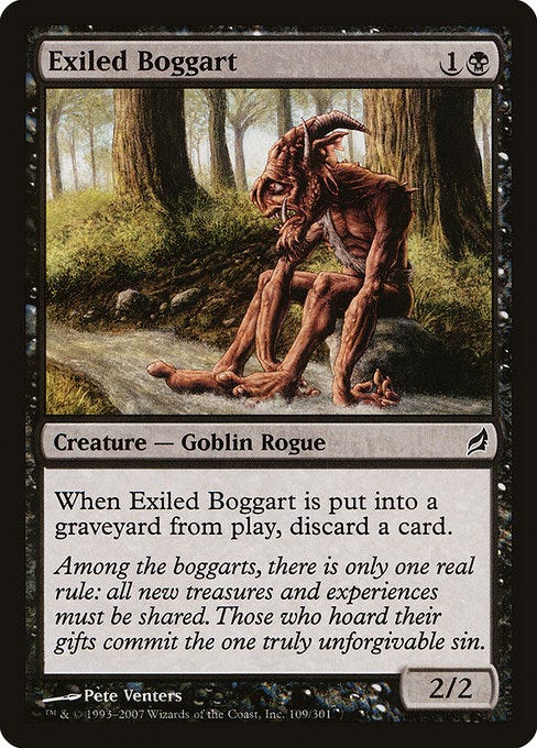 Exiled Boggart (Lorwyn #109) Exiled Boggart (Lorwyn #109)