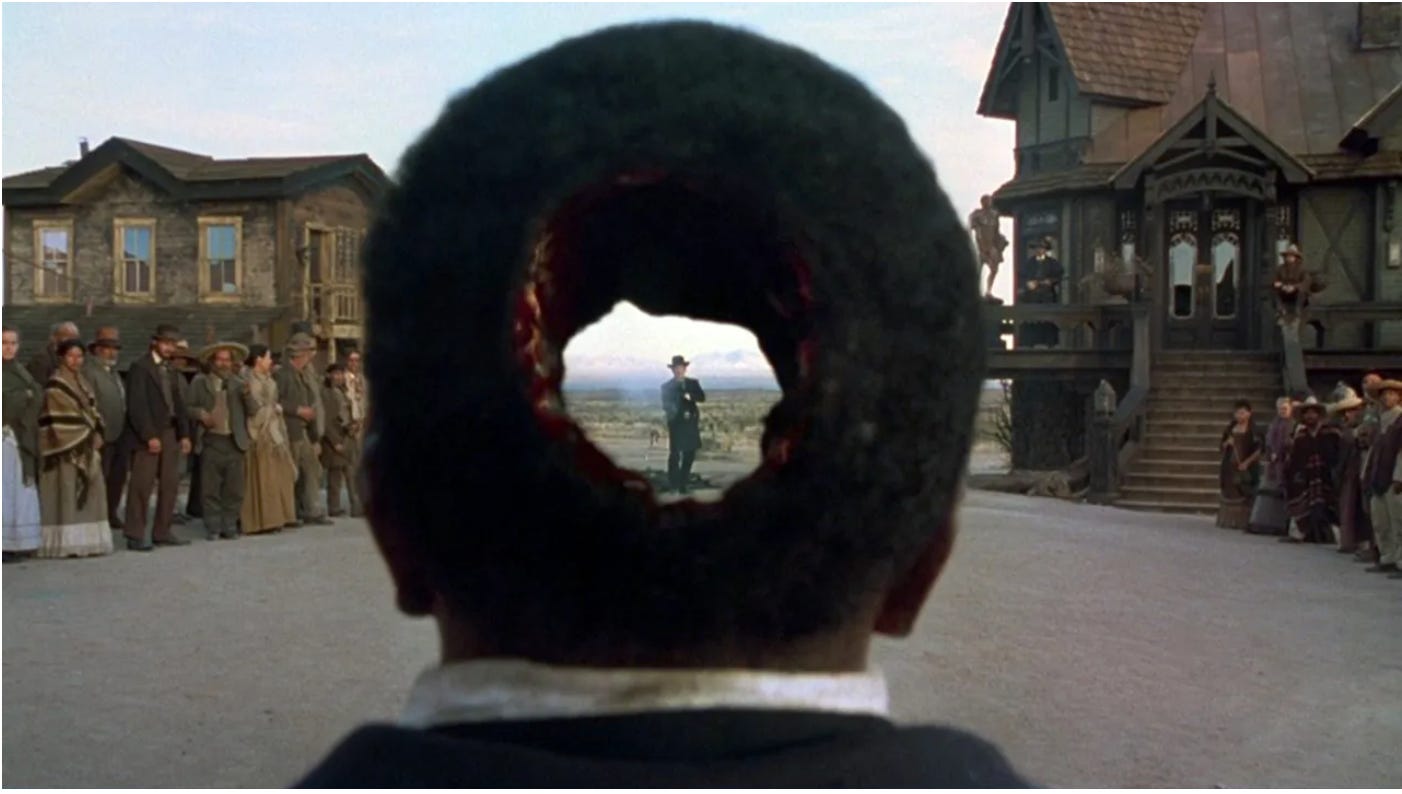 looking at hackman through keith david's head; scene described in first graf looking at hackman through keith david's head; scene described in first graf