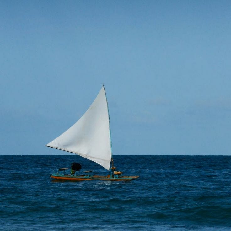 jangada (em mar aberto)