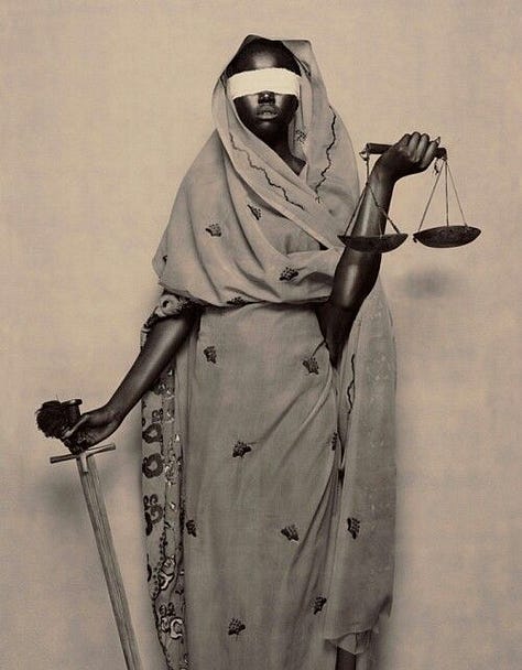 #1 Love/Hate knuckle rings #2 carnation held by Palestinian #3 Black Lady Justice #4 Uh huh written in honey #5 Ballet dancers in class #6 Senegal immigrant on subway
