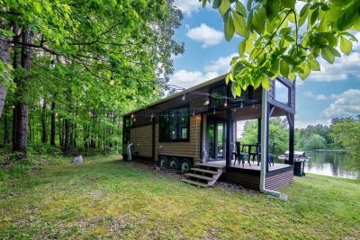 The Catskills tiny home at the center of this case study — 100 private acres, direct waterfront access, and zero October bookings before the fix. The Catskills tiny home at the center of this case study — 100 private acres, direct waterfront access, and zero October bookings before the fix.