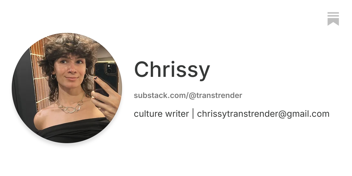Chrissy | Substack